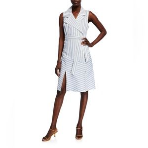 Finley | Marni Ticking Stripe Sleeveless Trench Dress